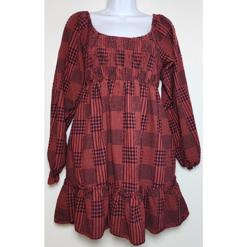 &MERCI Cottagecore Boho Prairie Babydoll Peasant Dress Small